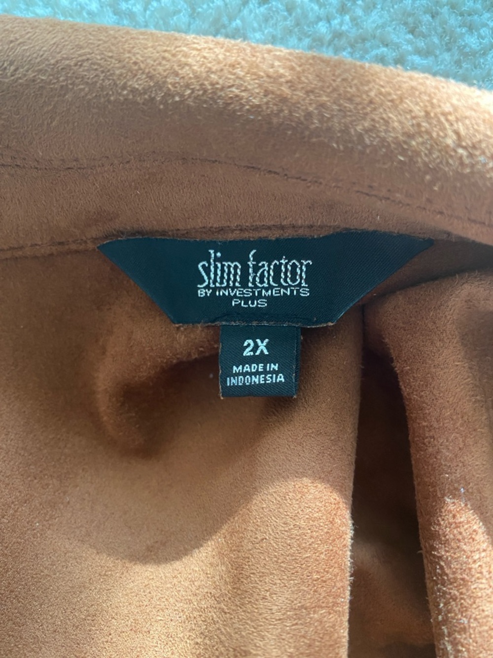 Slim factor by investments 2XL
Faux suede fringe jacket - Picture 5 of 7